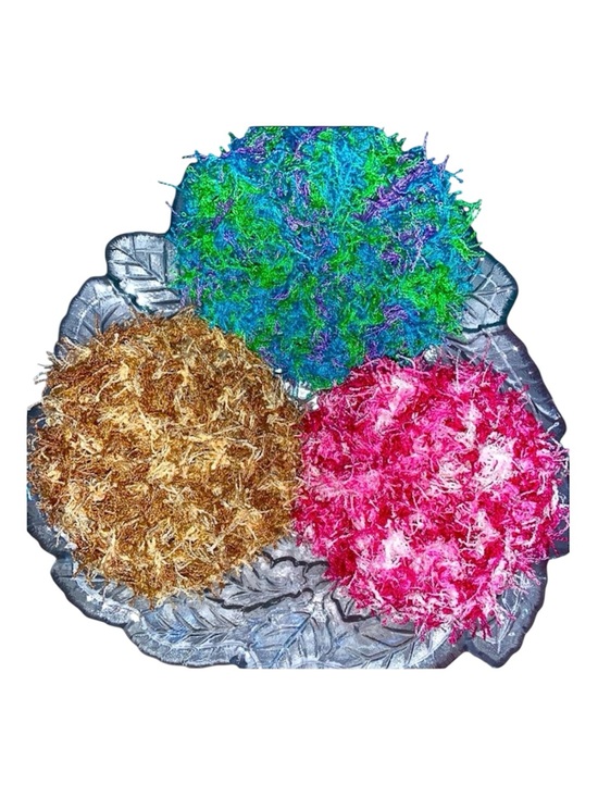 Hand Crafted Other - HAND CRAFTED 3 Colorful Crocheted Polyester Kitchen Dish or Bath Scrubbing Pads
